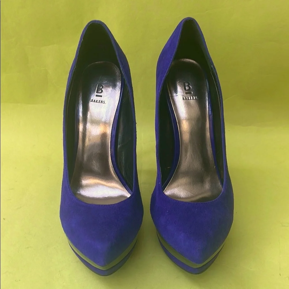 Bakers Purple and Black Platform Shoes